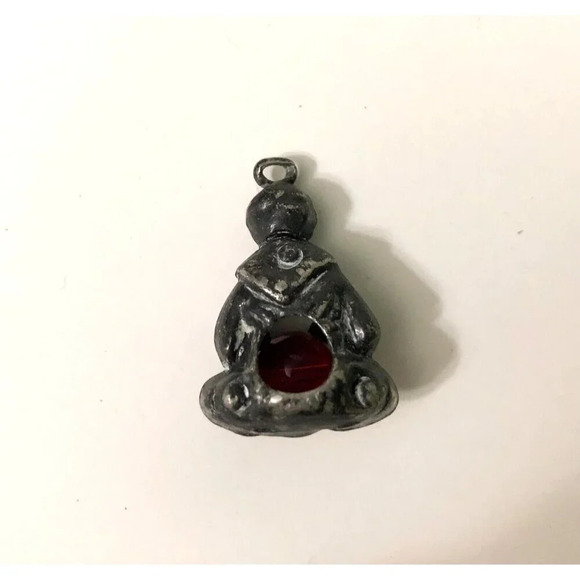 Vintage Fortune Teller Pendant Charm Crystal Ball 1 Inch Size - Picture 7 of 12